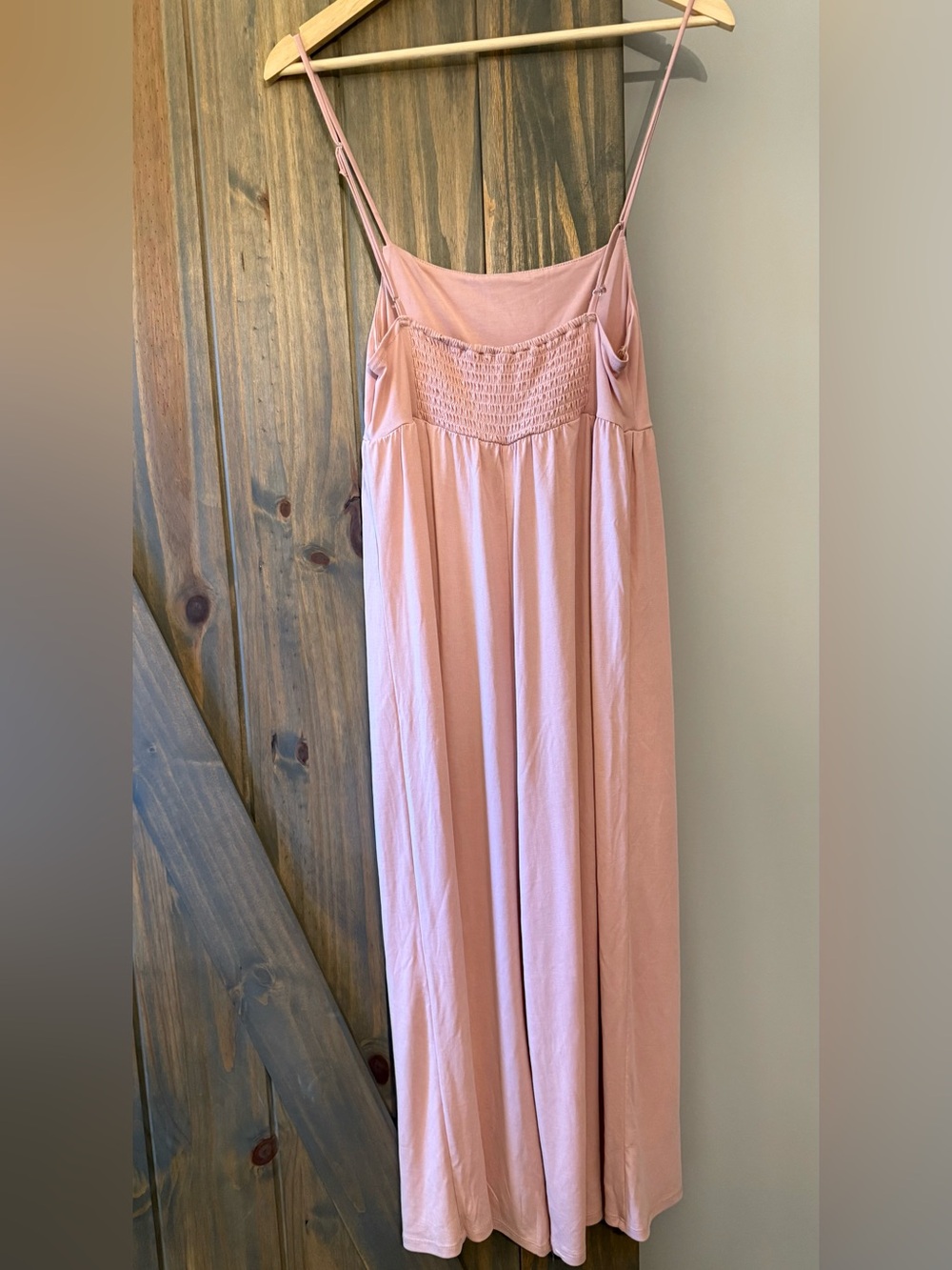 Love Tree Blush Pink Spaghetti-Strap Jumpsuit - Picture 2 of 2